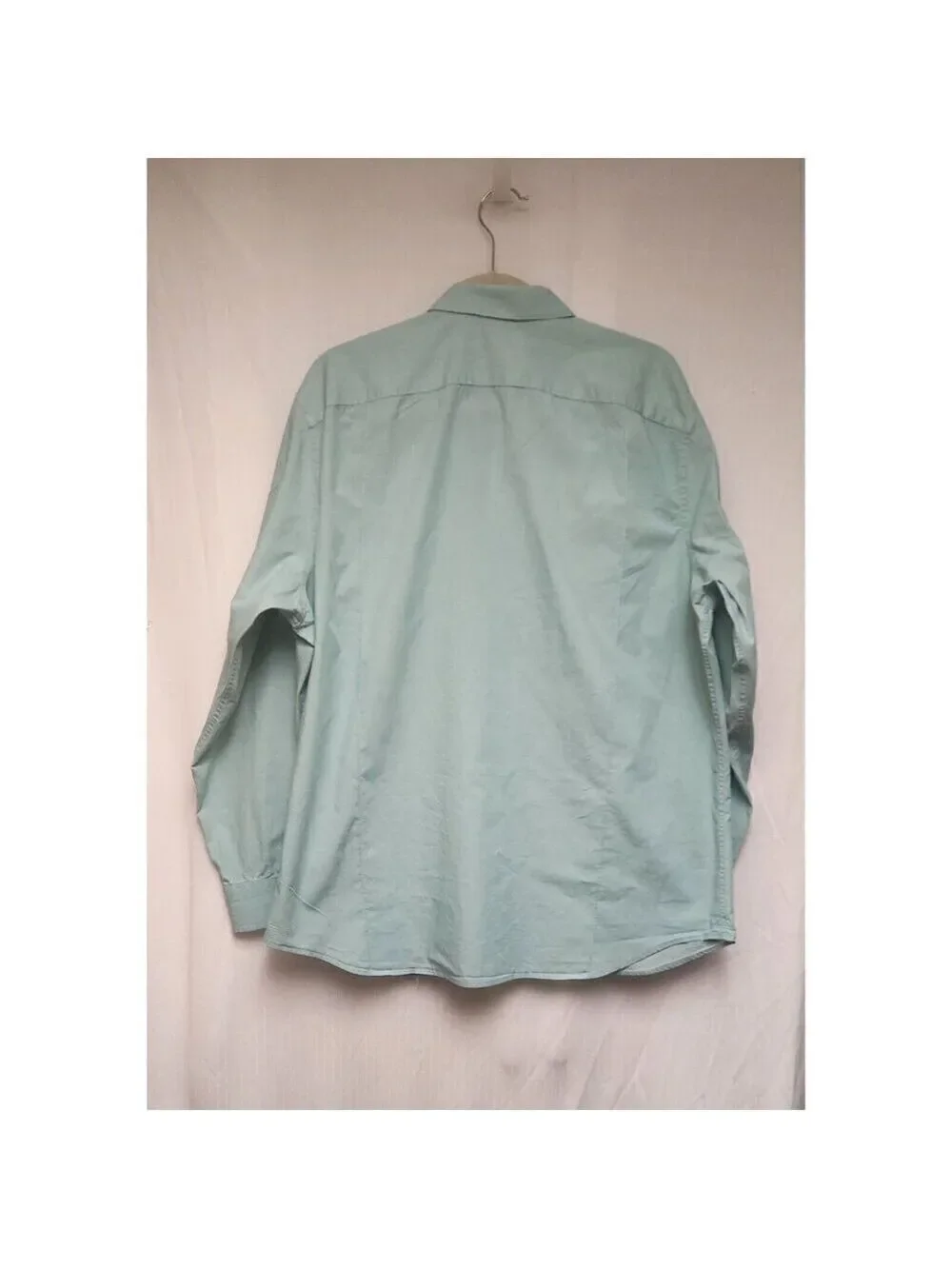 Banana Republic Mens Slim Fit Button Up Long Sleeve Shirt Size XL Mint Green